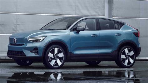 Volvo C Recharge Debuts All Electric Coupe Suv Has Two Motors Hp