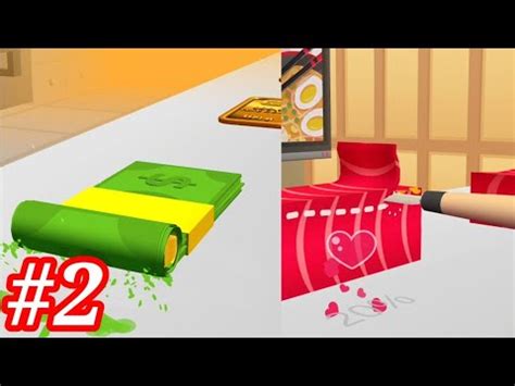 Cut The Meat And Roll Money Sushi Roll 3D All Levels Gameplay