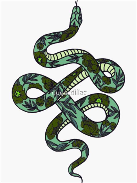 Slithery Snake Sticker Sticker For Sale By Quesodillas Redbubble