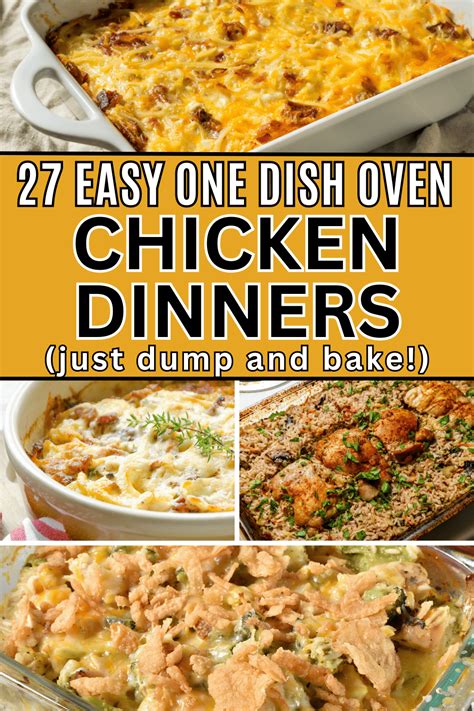 27 Easy Dump And Bake Chicken Recipes For Busy Weeknights