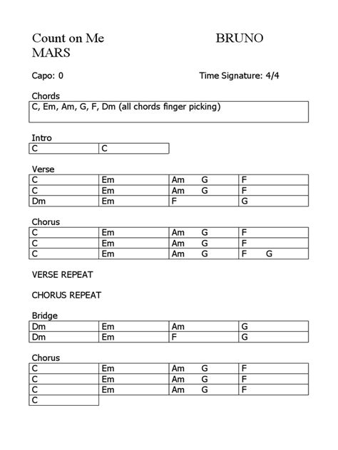 Count On Me | PDF