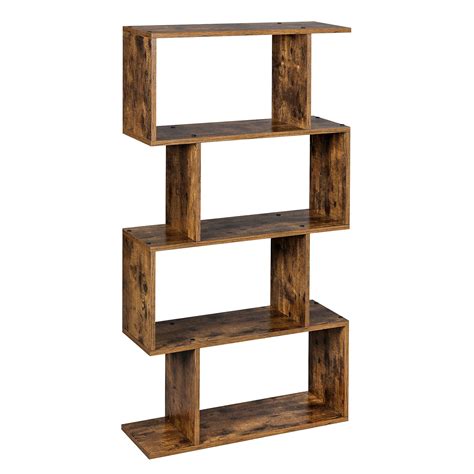 Buy VASAGLE Bookcase 4 Tier Bookshelf Display Shelf And Room Divider