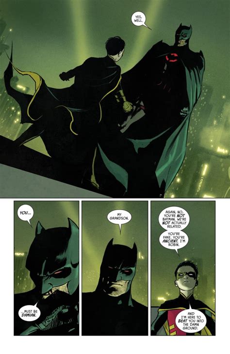 Dc Comics Universe And Batman 77 Spoilers And Review Flashpoint Batman Vs Damian Wayne Robin