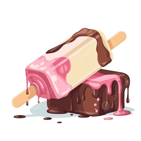 Barra De Helado Vector PNG Pegatina Clipart Fondo Blanco PNG Y