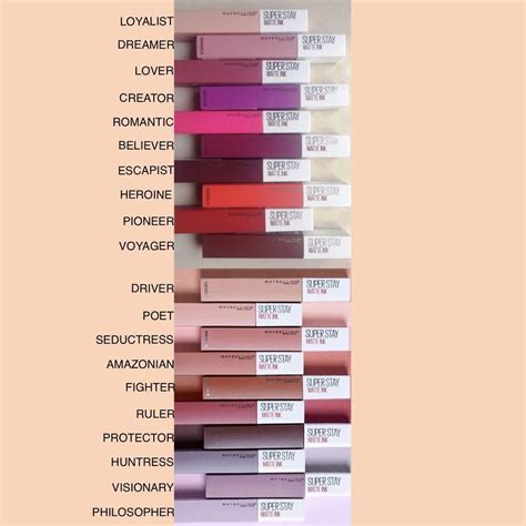 Maybelline New York Superstay Matte Ink Liquid Lipstick Choose A Shade Ebay Lip Colors