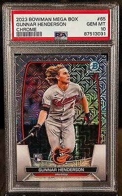 Gunnar Henderson Bowman Mega Box Chrome Rc Rookie Psa