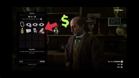 Where To Sell Gold Bars In Rdr2 500 Each Youtube