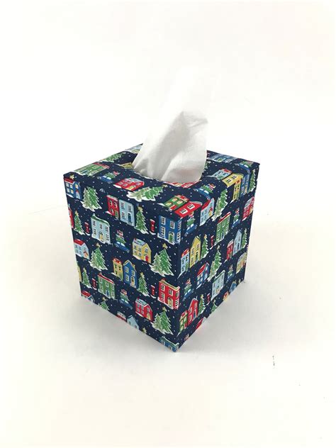 Holiday Tissue Box Cover Etsy