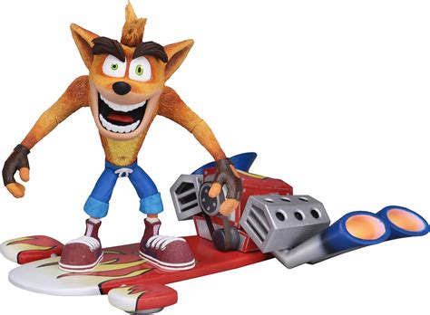 Neca Crash Bandicoot Scale Action Figure Deluxe Crash With Jet