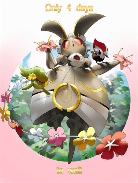 Comfey Pikipek Magearna And Magearna Pokemon Drawn By Pinkgermy