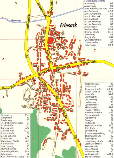 strassenkarten amt friesack