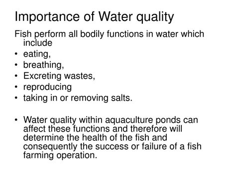 Ppt Water Quality Management Powerpoint Presentation Free Download