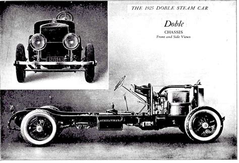 1925 Doble Steam Motor Car - Front and Side view | Steam motor, Steam, Motor car