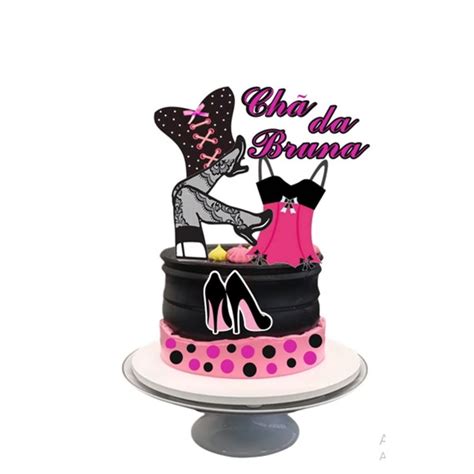 Arquivo de Corte Topo de Bolo Chá de Lingerie Elo7