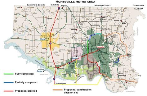 Huntsville Development News Huntsville S Bypass Network And Other Roads That Won T Be Built