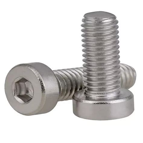 Stainless Steel Allen Cylinder Hex Socket Thin Head Socket Screw Auto