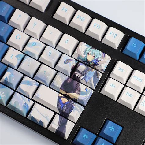 High Res Genshin Impact Eula Keycap Set Pbt Dye Etsy