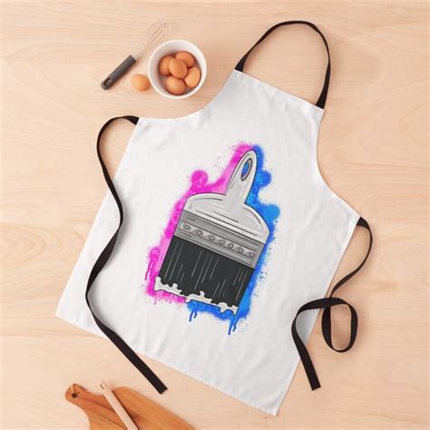 Gender Reveal Paintbrush Apron by missmann | Gender reveal, Apron designs, Apron