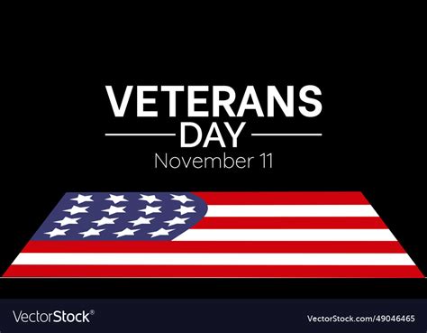 Veterans day tribute with american flag saluting Vector Image