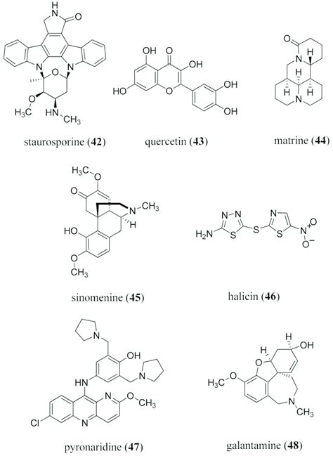 Representative Bioactive Alkaloids And Quercetin 43 Download