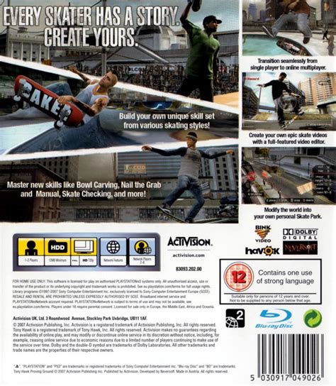 Tony Hawk S Proving Ground Cover Or Packaging Material Mobygames