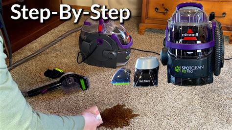 How To Use The Bissell Spotclean Pet Pro Portable Carpet Cleaner Youtube