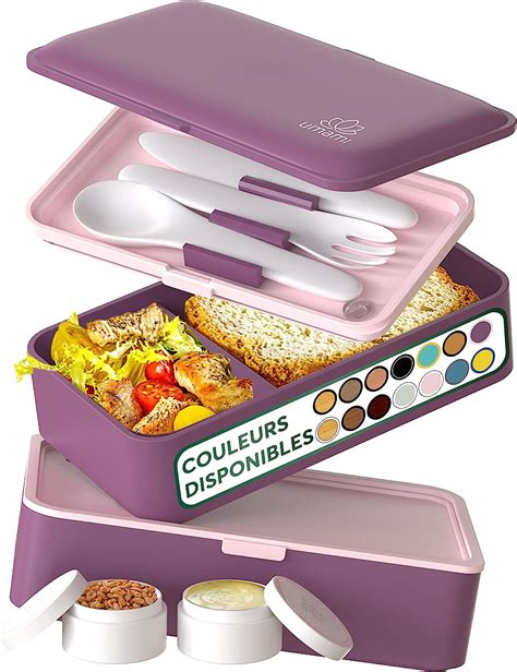 Umami Bento Lunch Box Pots Sauce Couverts En Bois Inclus