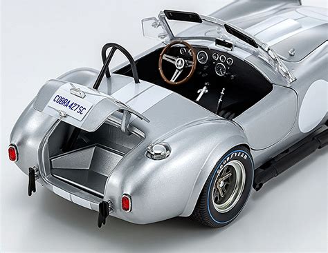 Shelby Cobra 427 S/C – Silver/White – Riverina Model Cars Plus