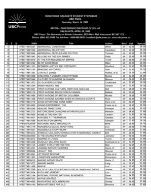 Fillable Online Igsc Order Form Ubc Press Fax Email Print Pdffiller