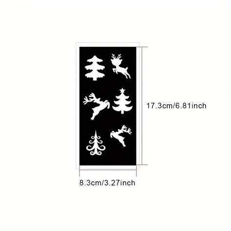 Christmas Tattoo Stencils Kit Glitter Tattoo Stencil Merry Temu Australia