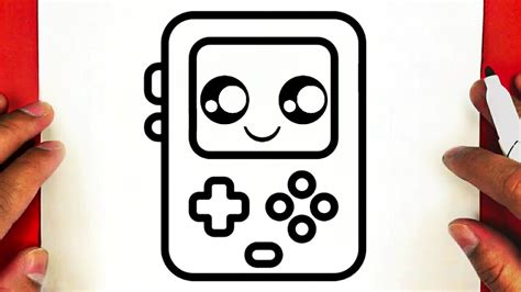 كيف ترسم جهاز ألعاب كيوت خطوة بخطوة How To Draw A Cute Handheld Game