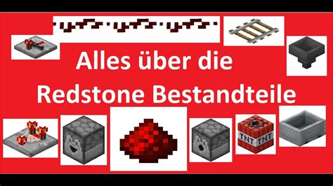 Alle Redstone Bestandteile einfach erklärt in Minecraft Grundlagen