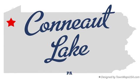 Map of Conneaut Lake, PA, Pennsylvania