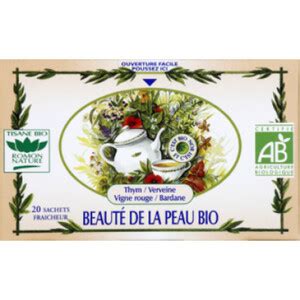 Romon Nature Tisane Beauté de La Peau 20 Infusions Bio Naturalia