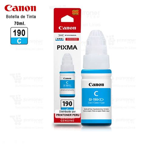 Botella De Tinta Canon Gi C Ml C An G G G