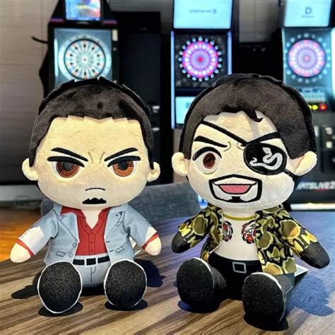 Ryu Ga Gotoku Goro Majima Kazuma Kiryu Sitting Plush Doll Set Of