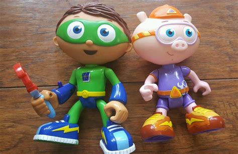 RARE COMPLETE SET - 6" Super Why Action Figure toys by Learning Curve ...