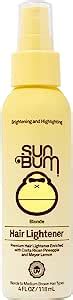 Sun Bum Blonde Hair Lightener Hair Highlighting Spray Paraben Free