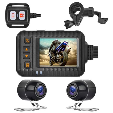 Se Moto Dvr Waterproof Motorcycle Dash Cam Front Rear Camera Inch