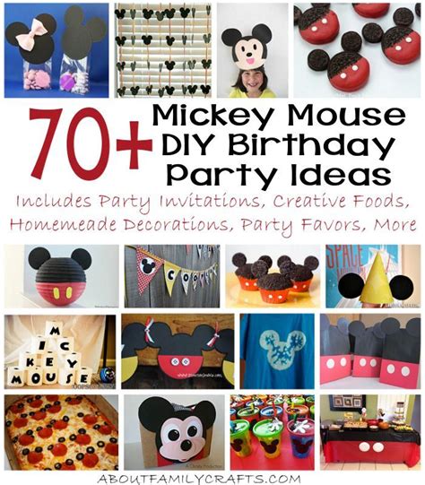 70+ Mickey Mouse DIY Birthday Party Ideas | About Family Crafts ...