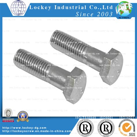 Hot Dip Galvanized Hdg Hex Bolt Steel China Hot Dip Galvanized Hex