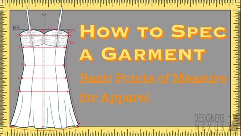 How To Measure And Spec A Garment