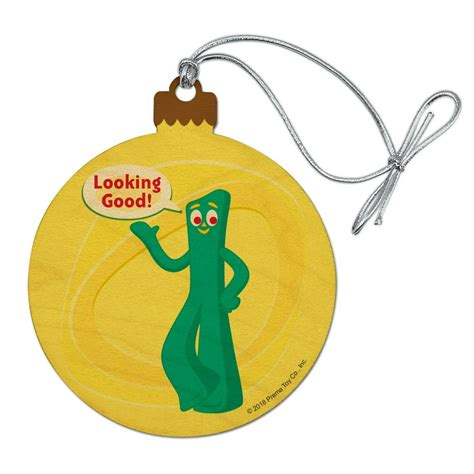 Looking Good! - Gumby Wood Christmas Tree Holiday Ornament - Walmart ...