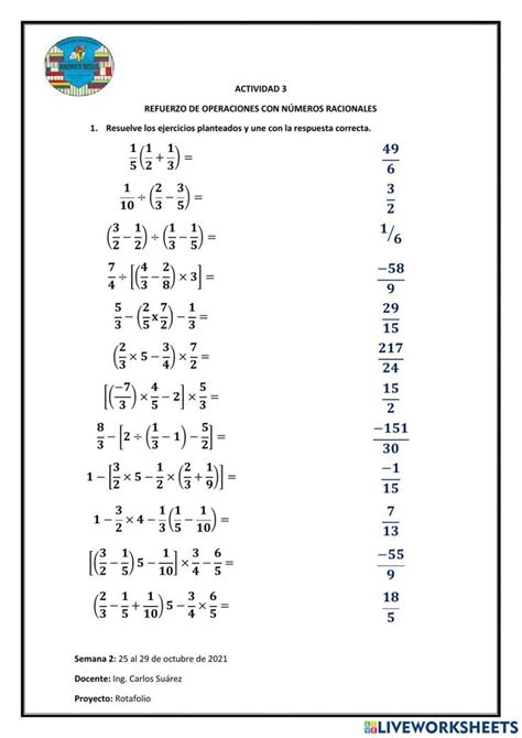 Actividad 3 Refuerzo Operaciones Con Números Racionales Worksheet Words Math Word Search Puzzle