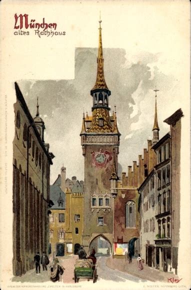 K Nstler Litho Kley Heinrich M Nchen Altes Rathaus Akpool De