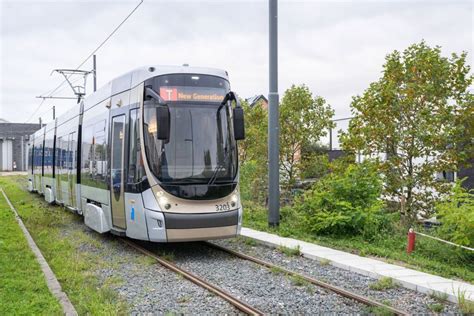 The First New Generation Tram Arrives In Brussels Yellow Window