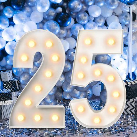 Snapklik Retisee 4 Ft Lighted Marquee Numbers Giant Mosaic