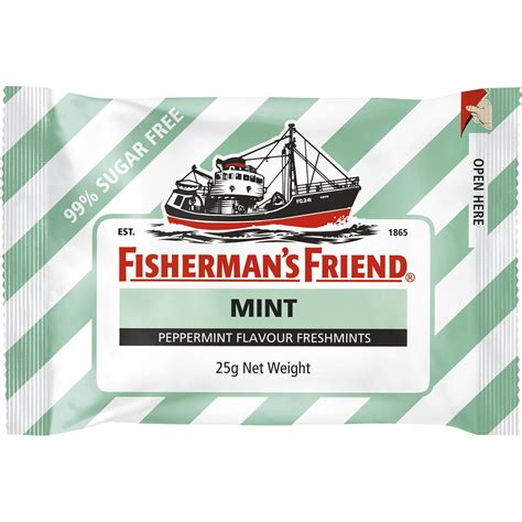 Calories In Fishermans Friend Strong Blackcurrant And Menthol Sugar Free