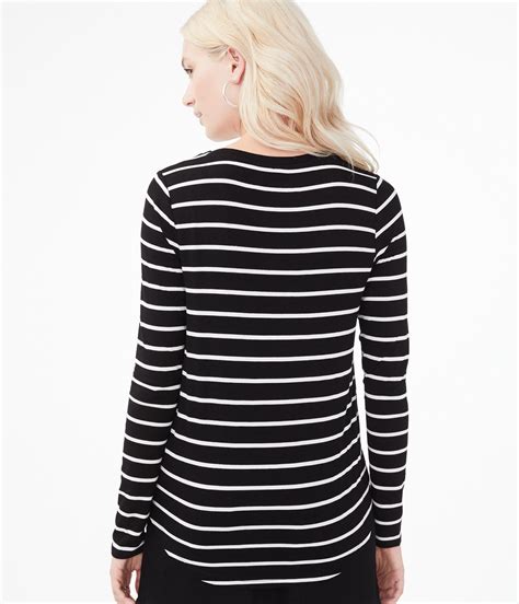 Long Sleeve Seriously Soft Striped Crew Tee