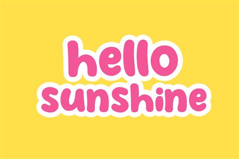 Hello Sunshine Quotes Design Graphic by fadhiesstudio · Creative Fabrica